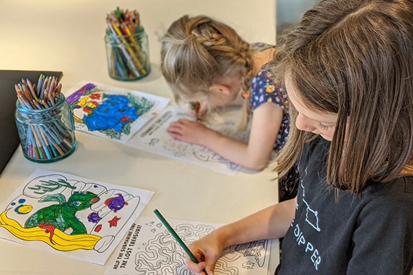 themed coloring apges for kids